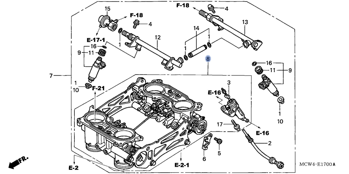 Honda OEM part 16401-MCW-L01