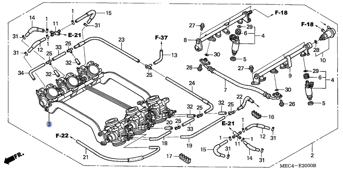 Honda OEM part 16401-MEC-003