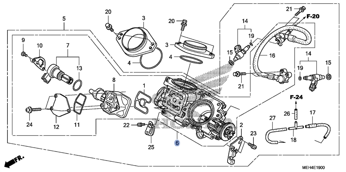 Honda OEM part 16401-MEH-671