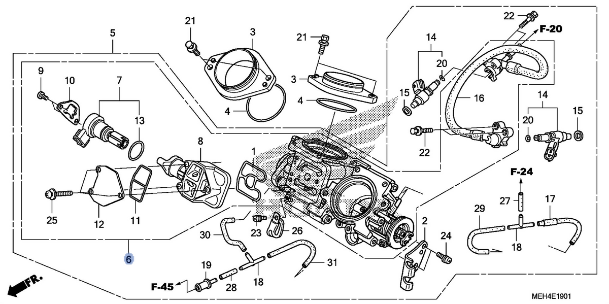 Honda OEM part 16401-MEH-771