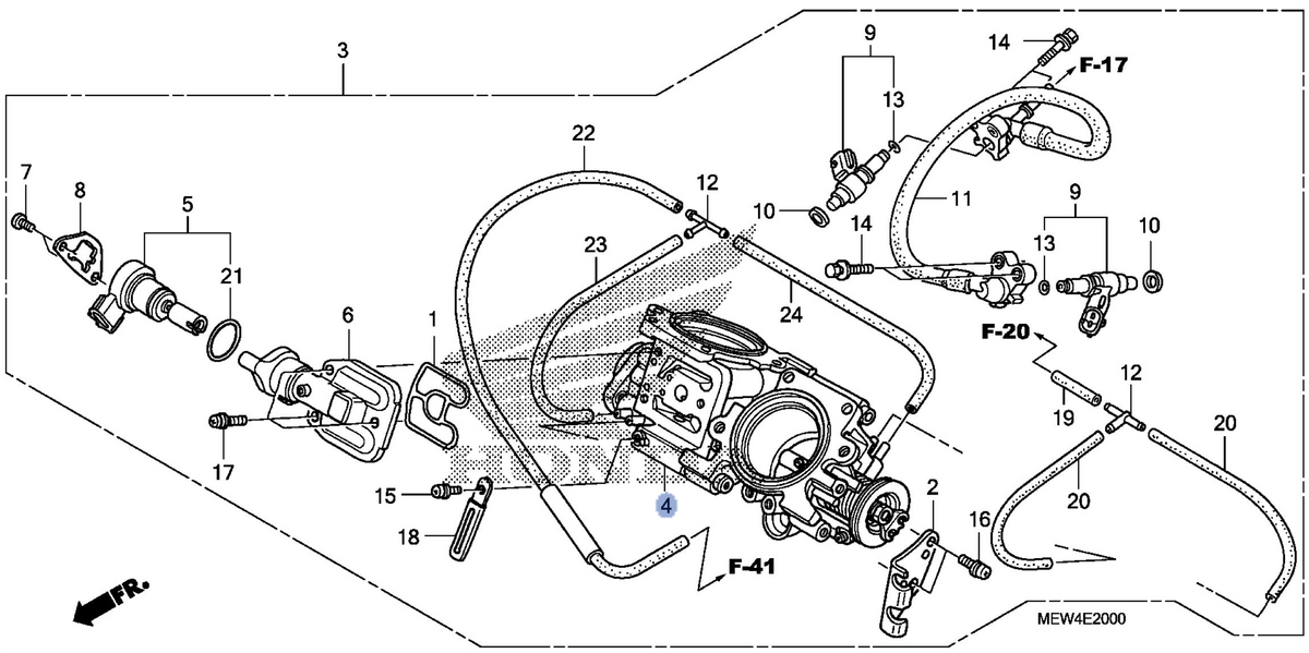 Honda OEM part 16401-MEW-L01