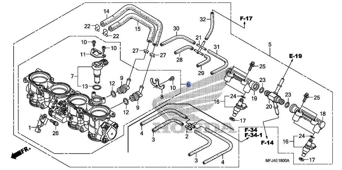 Honda OEM part 16401-MFJ-A01