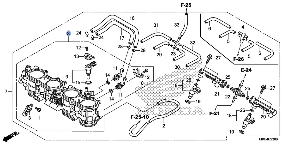 Honda OEM part 16401-MFL-671