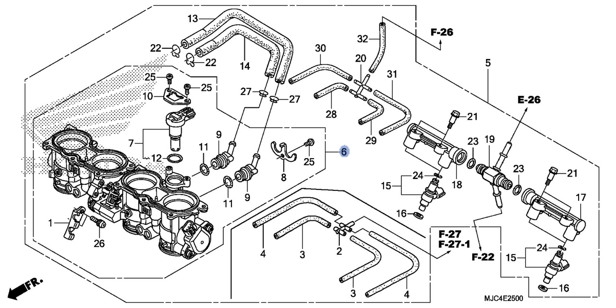 Honda OEM part 16401-MJC-L01