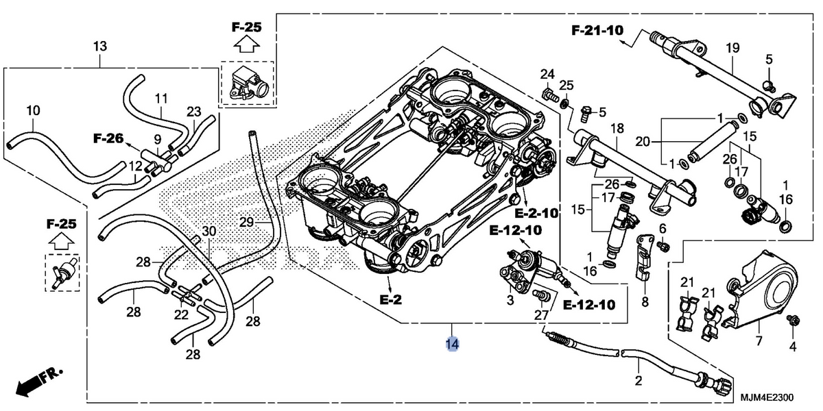 Honda OEM part 16401-MJM-A01