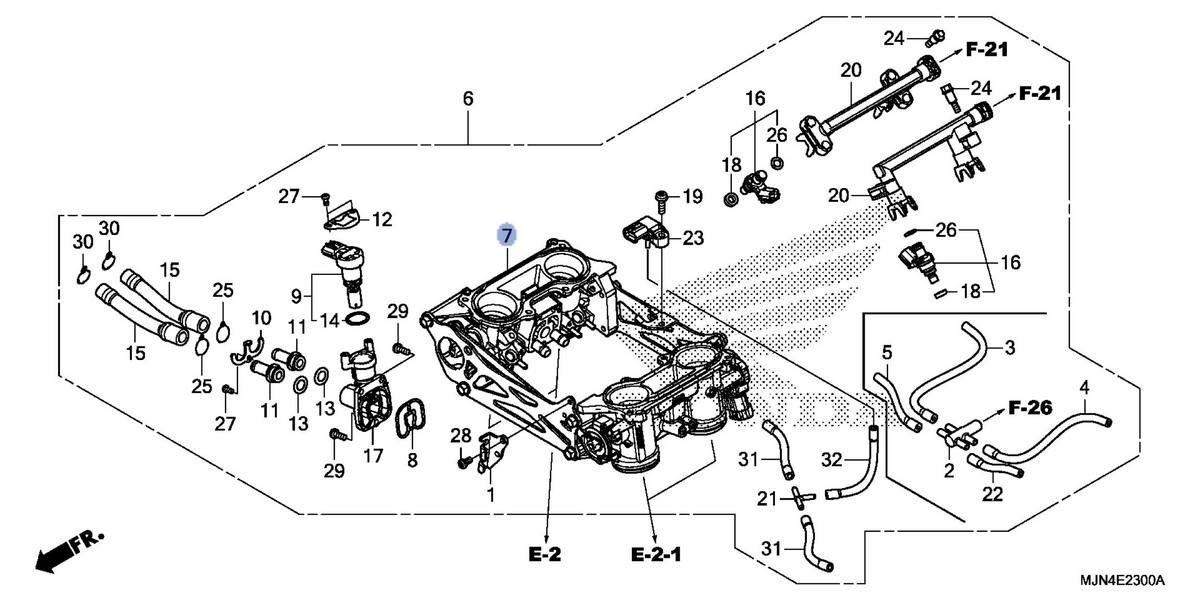 Honda OEM part 16401-MJN-A01