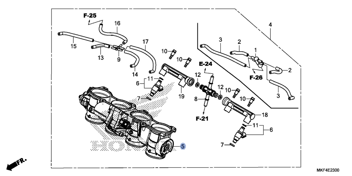 Honda OEM part 16401-MKF-L21