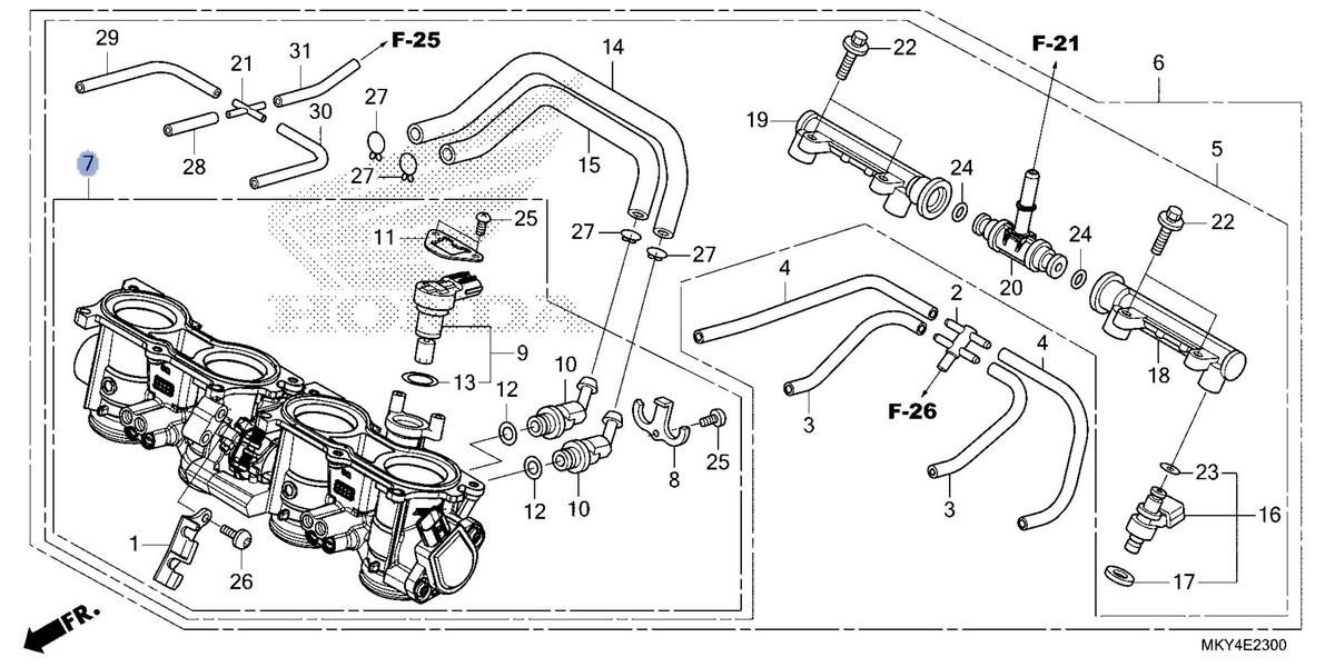 Honda OEM part 16401-MKN-L21