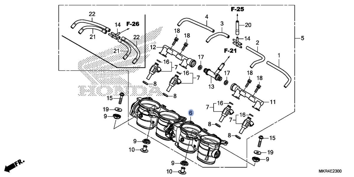 Honda OEM part 16401-MKR-A31