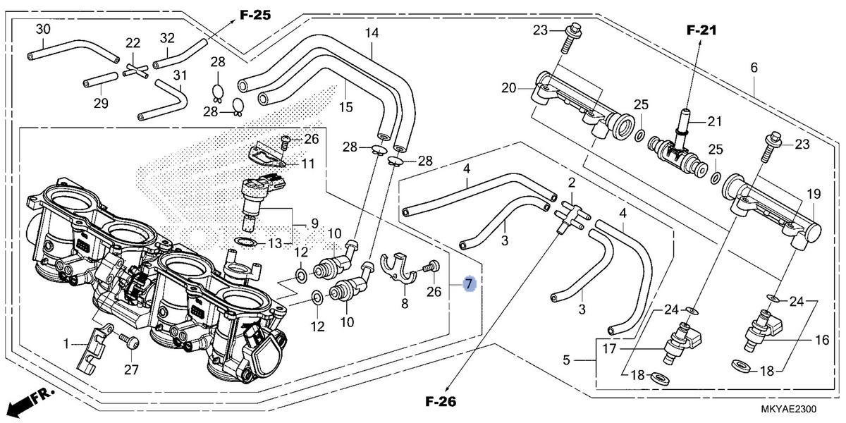 Honda OEM part 16401-MKY-L91