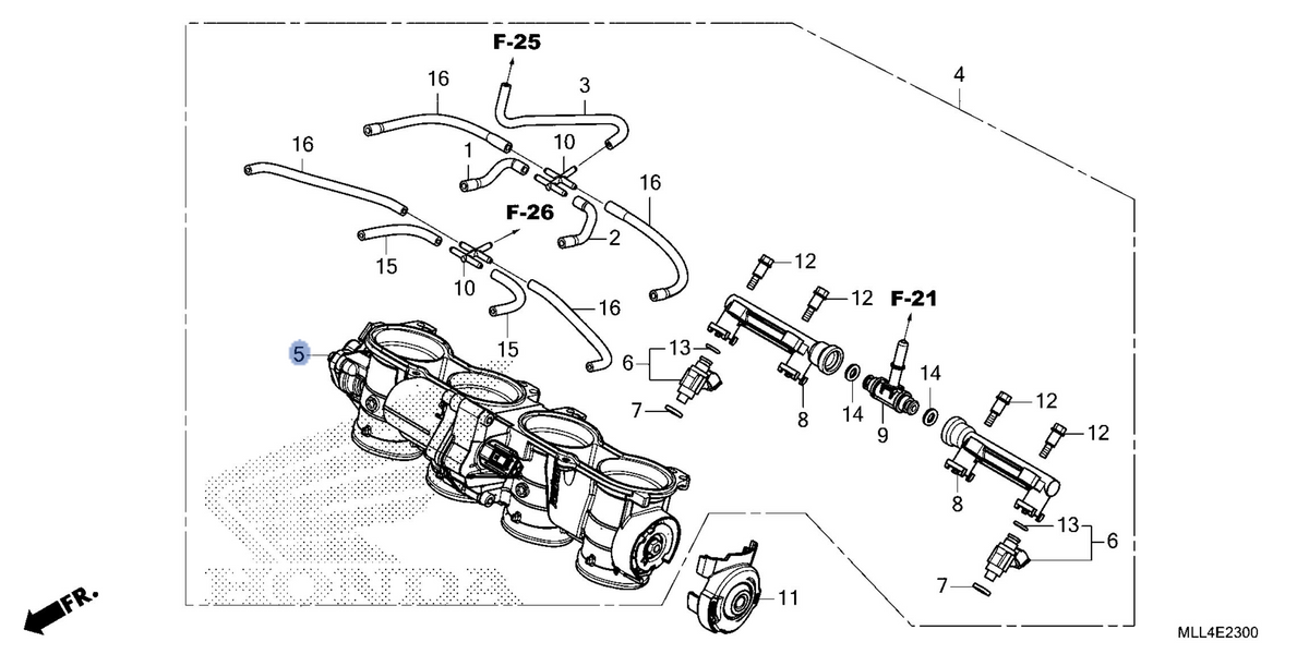 Honda OEM part 16401-MLL-D01