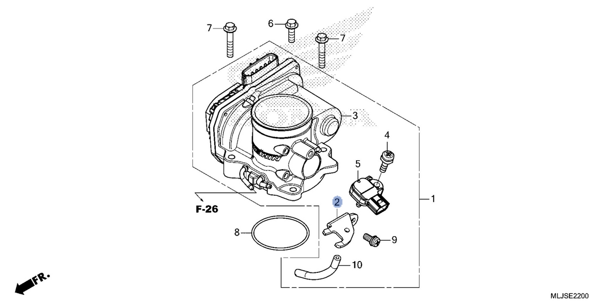 Honda OEM part 16402-MLJ-M00