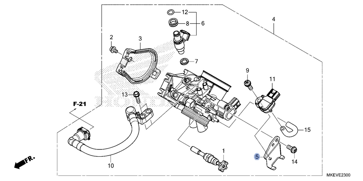 Honda OEM part 16406-MKE-B51