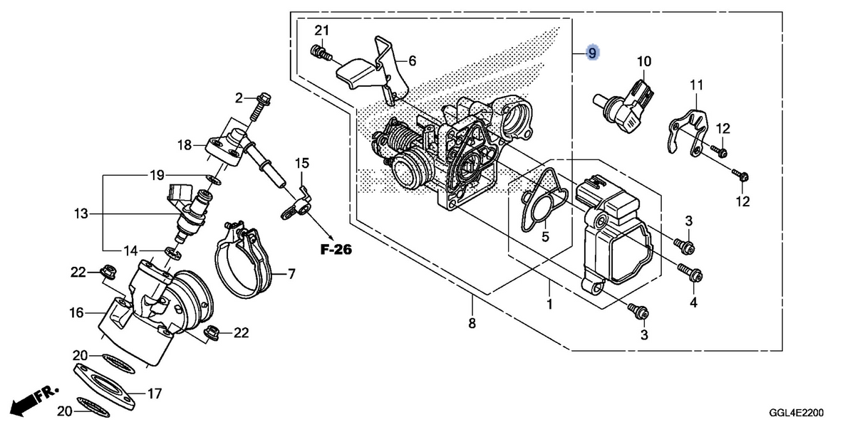 Honda OEM part 16410-GFC-J32