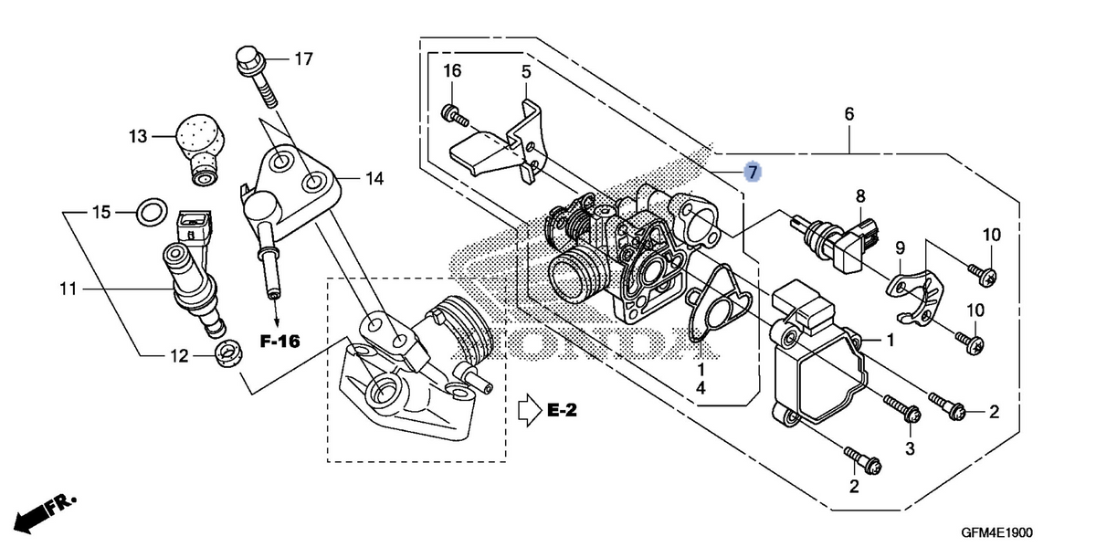 Honda OEM part 16410-GFM-K01