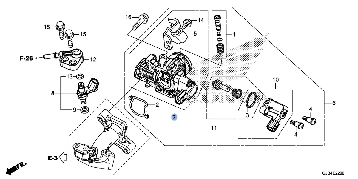 Honda OEM part 16410-GGZ-J41