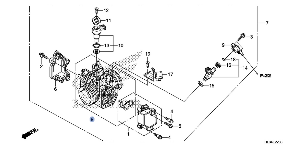 Honda OEM part 16410-HL3-A01
