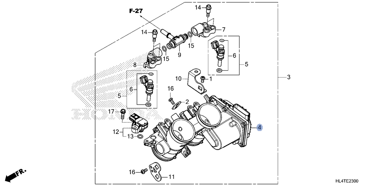 Honda OEM part 16410-HL4-B71