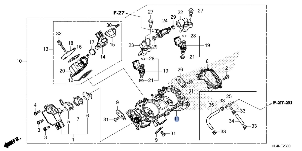 Honda OEM part 16410-HL4-LK1