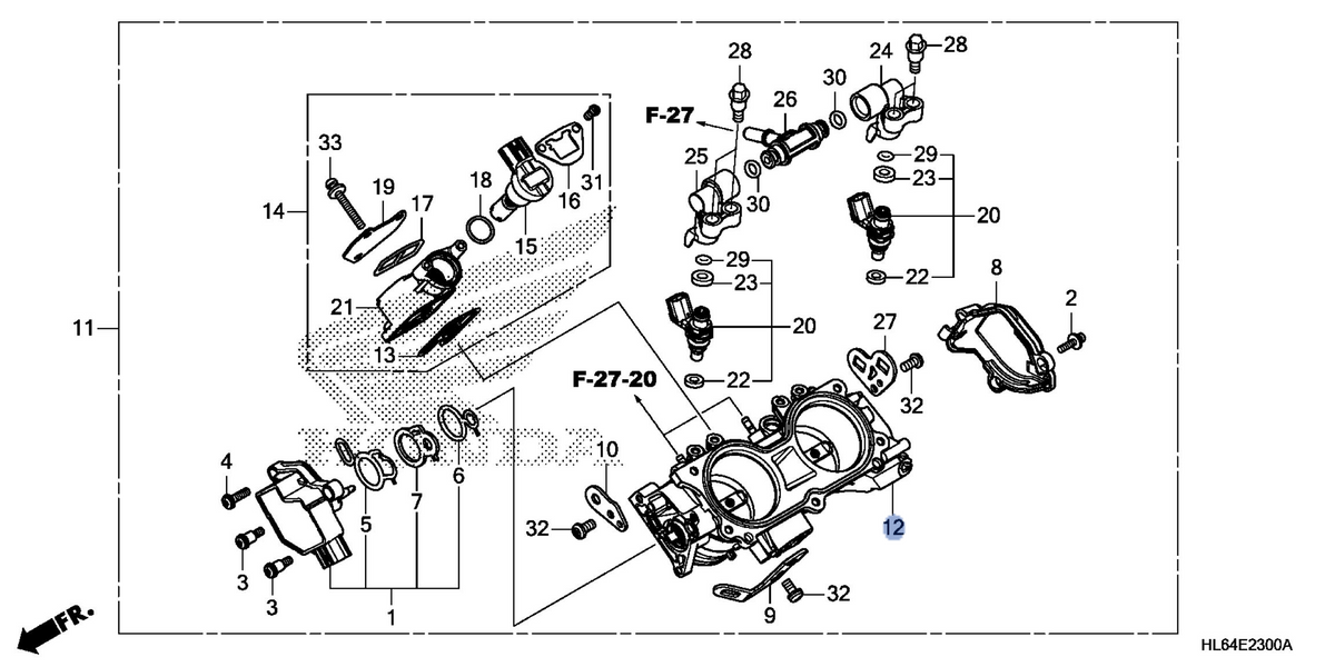 Honda OEM part 16410-HL6-B01