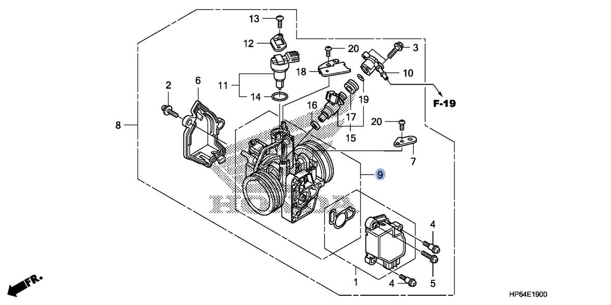Honda OEM part 16410-HP6-A01
