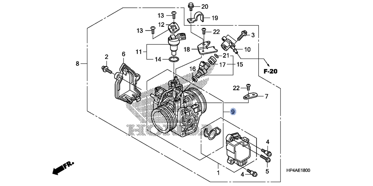 Honda OEM part 16410-HP7-A01