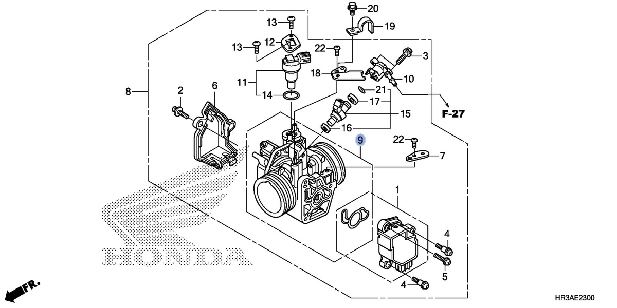 Honda OEM part 16410-HR3-A41