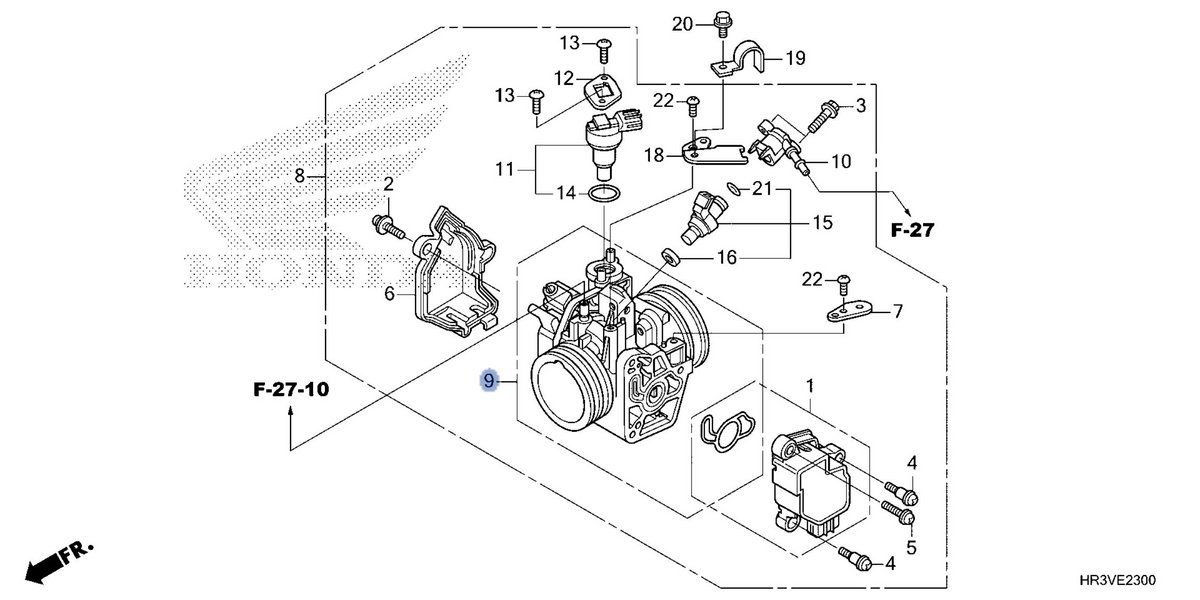Honda OEM part 16410-HR3-HA1
