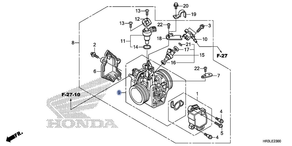 Honda OEM part 16410-HR3-WA1