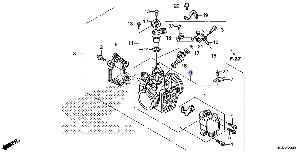 Honda OEM part 16410-HR4-A41