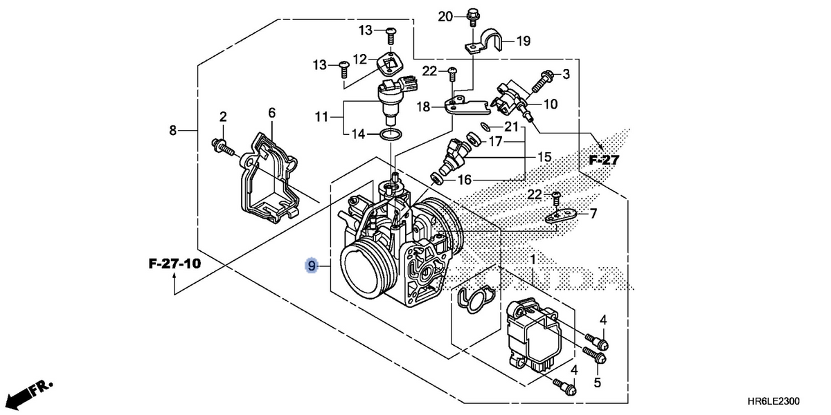 Honda OEM part 16410-HR6-B01