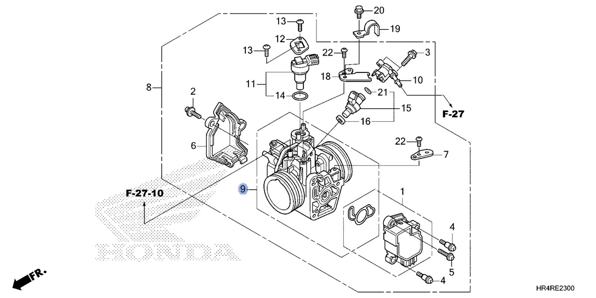 Honda OEM part 16410-HR6-BF1
