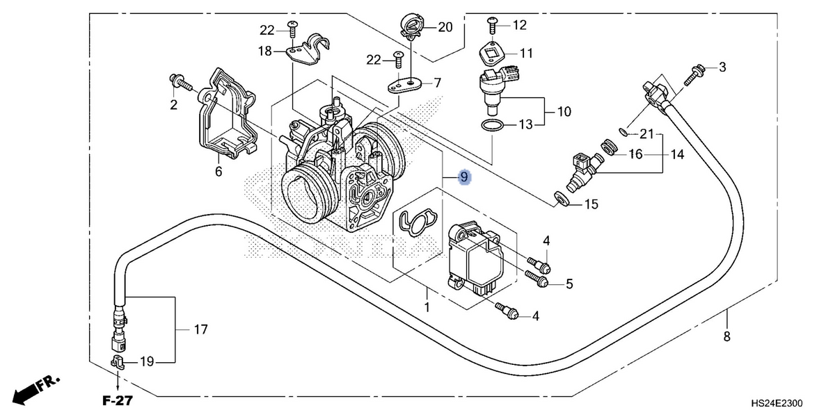 Honda OEM part 16410-HS2-A51