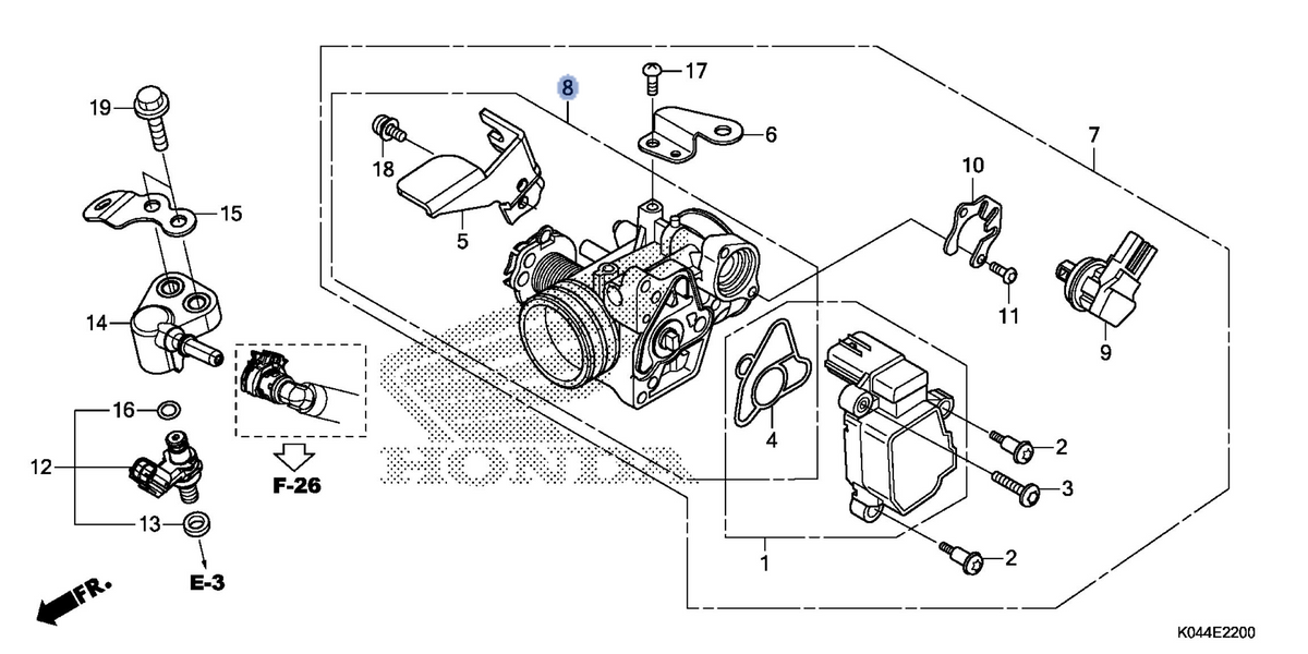 Honda OEM part 16410-K04-931