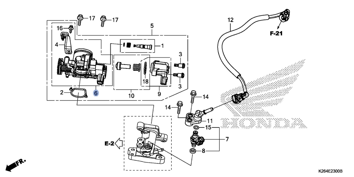 Honda OEM part 16410-K26-921