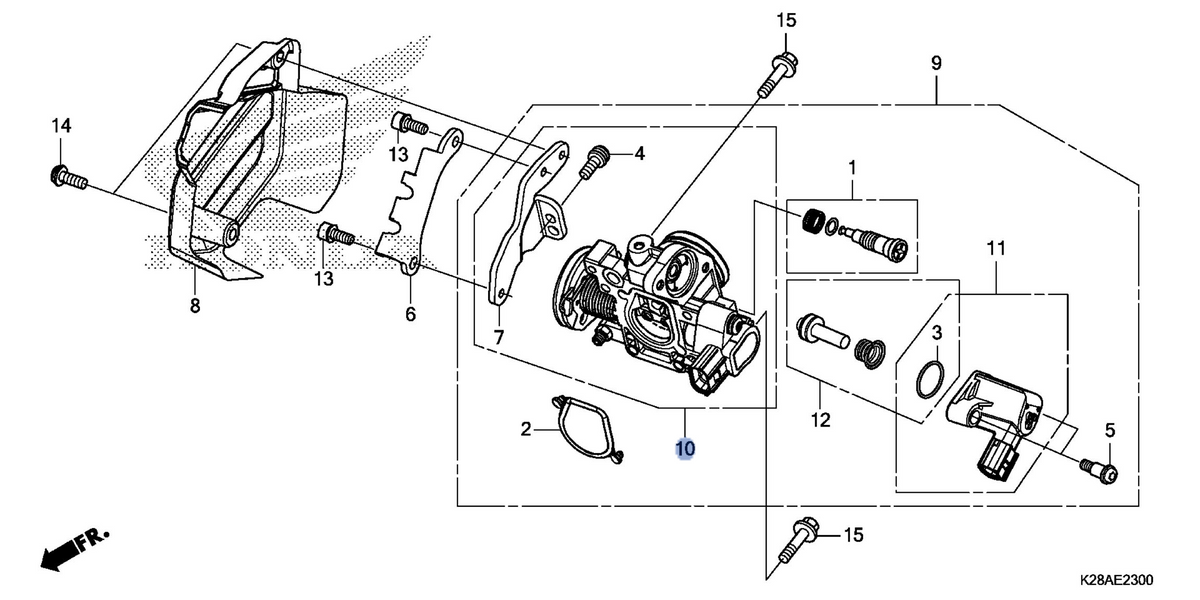 Honda OEM part 16410-K28-A61