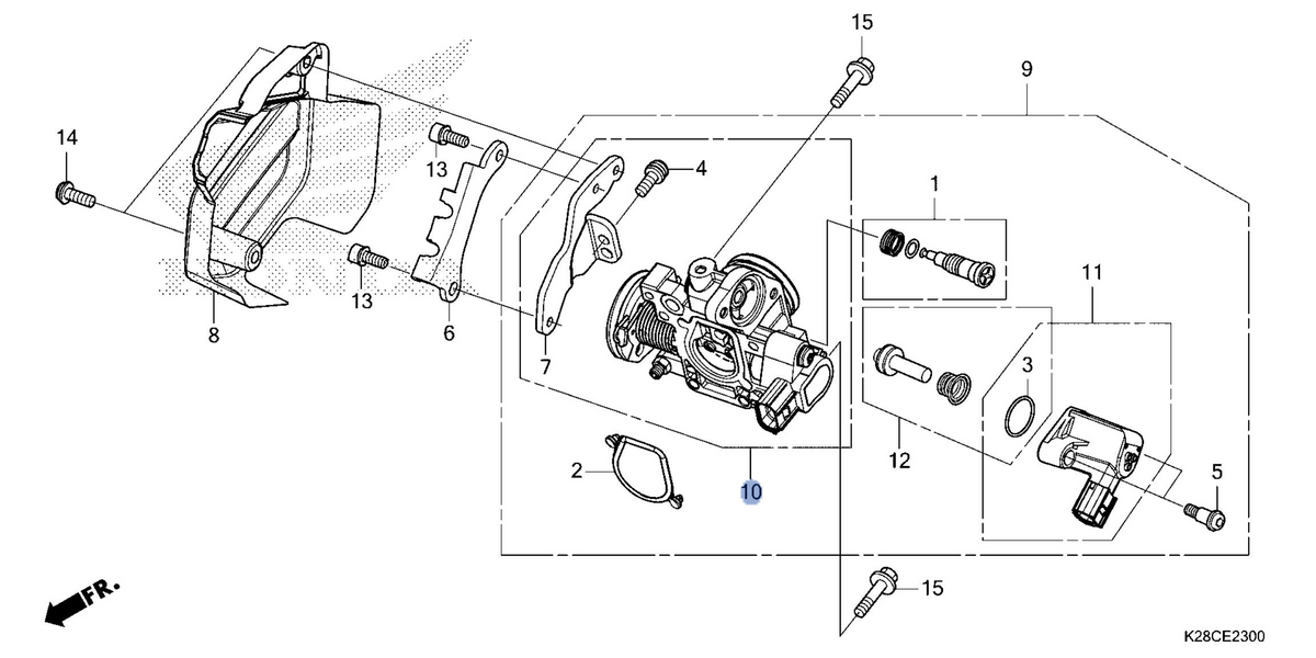 Honda OEM part 16410-K28-A62