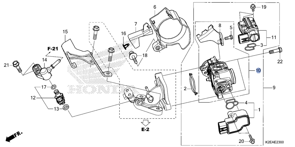 Honda OEM part 16410-K2E-J31