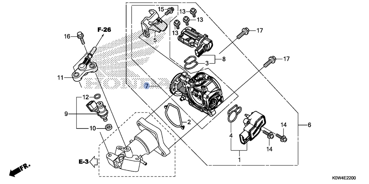 Honda OEM part 16410-K97-T01