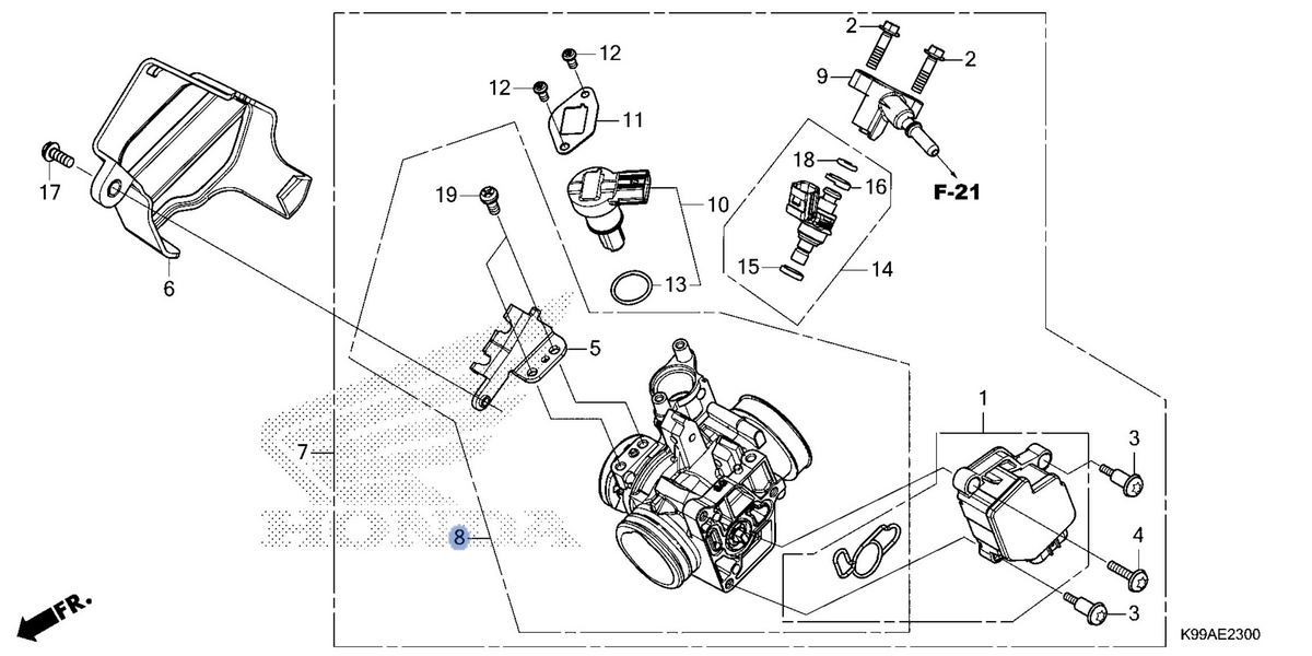Honda OEM part 16410-K99-A71