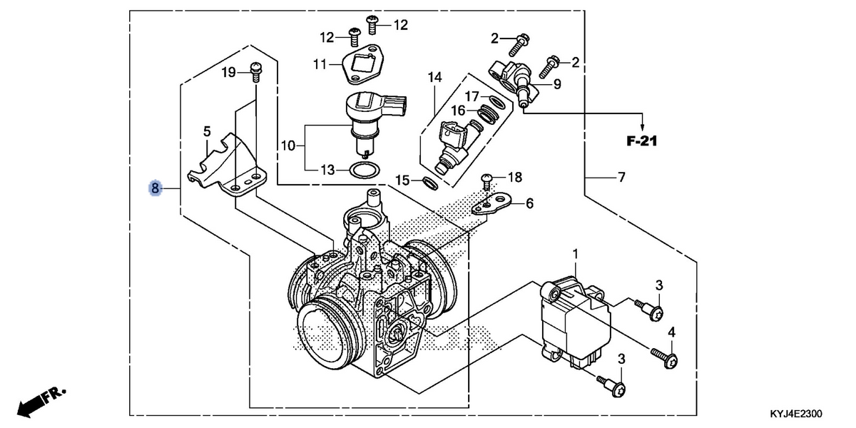 Honda OEM part 16410-KYJ-901