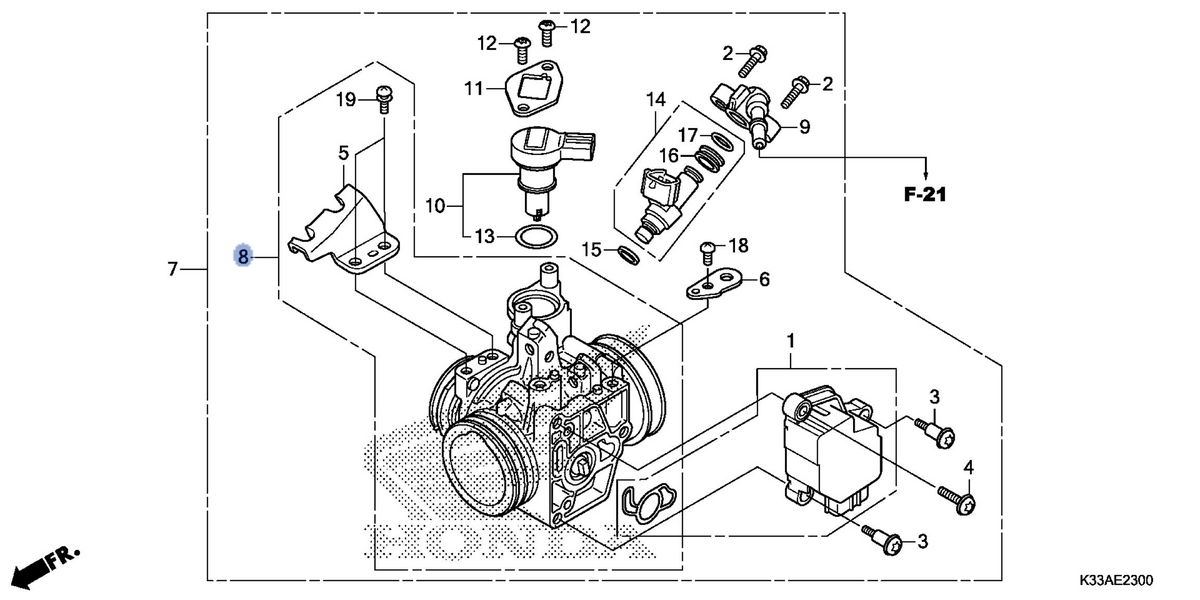 Honda OEM part 16410-KYJ-902