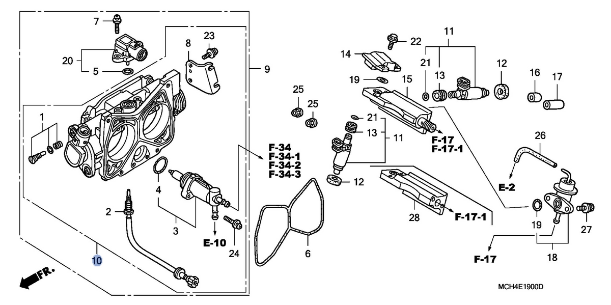 Honda OEM part 16410-MCH-003