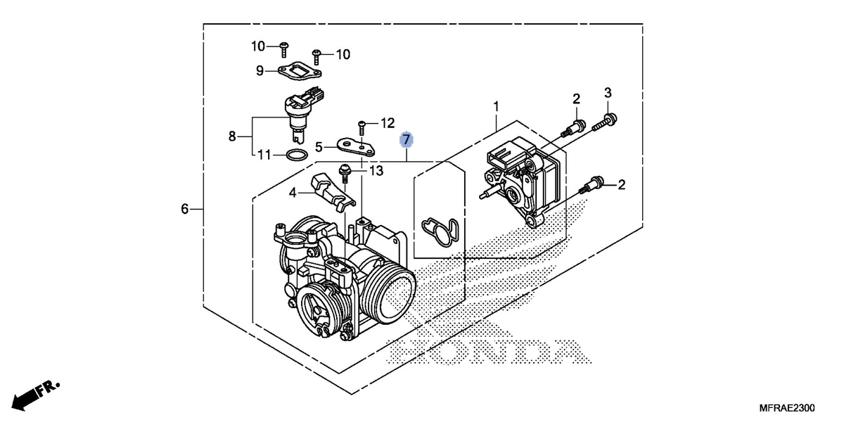 Honda OEM part 16410-MFR-671