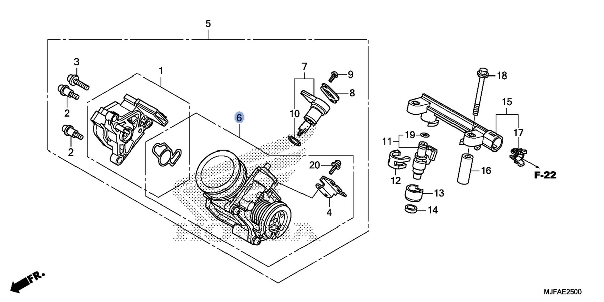 Honda OEM part 16410-MGS-D31