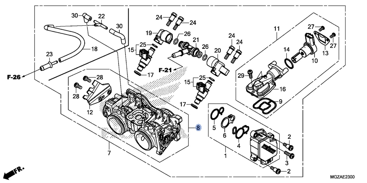 Honda OEM part 16410-MGZ-A02