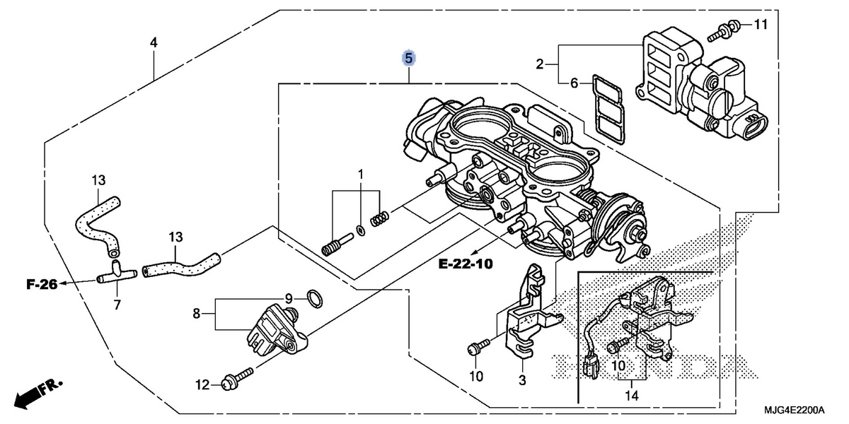 Honda OEM part 16410-MJG-671