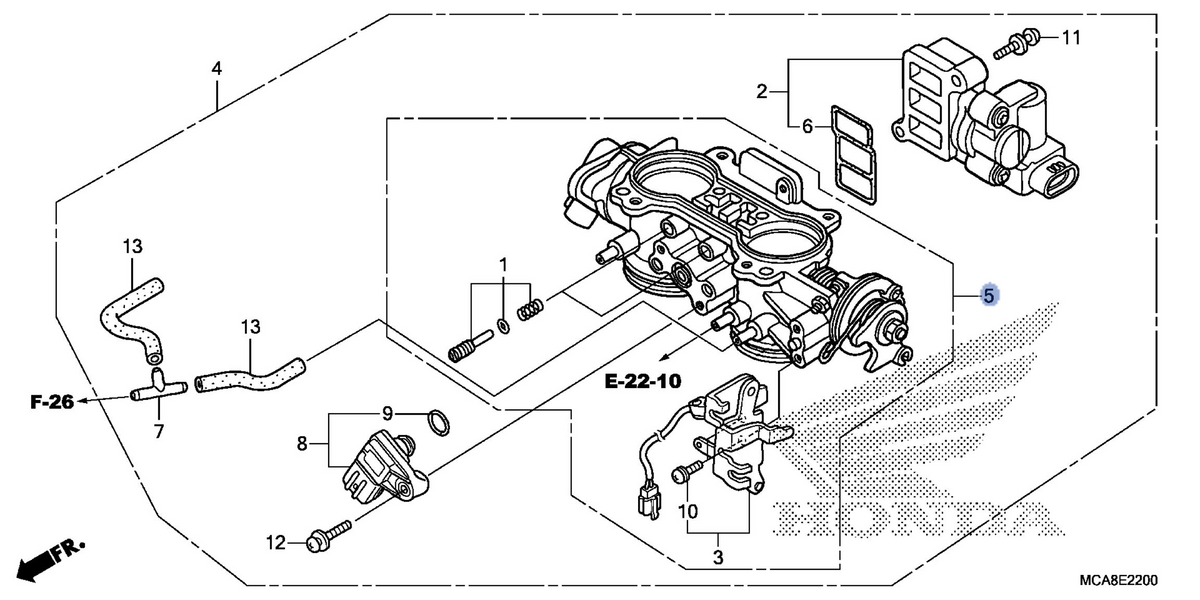 Honda OEM part 16410-MJK-N21