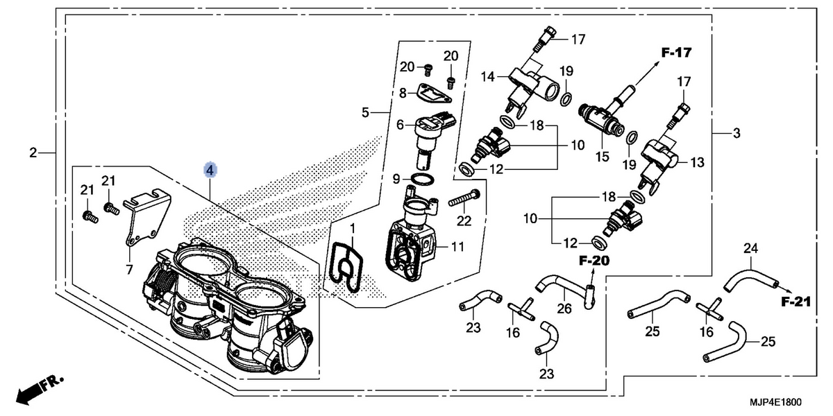 Honda OEM part 16410-MJP-A61
