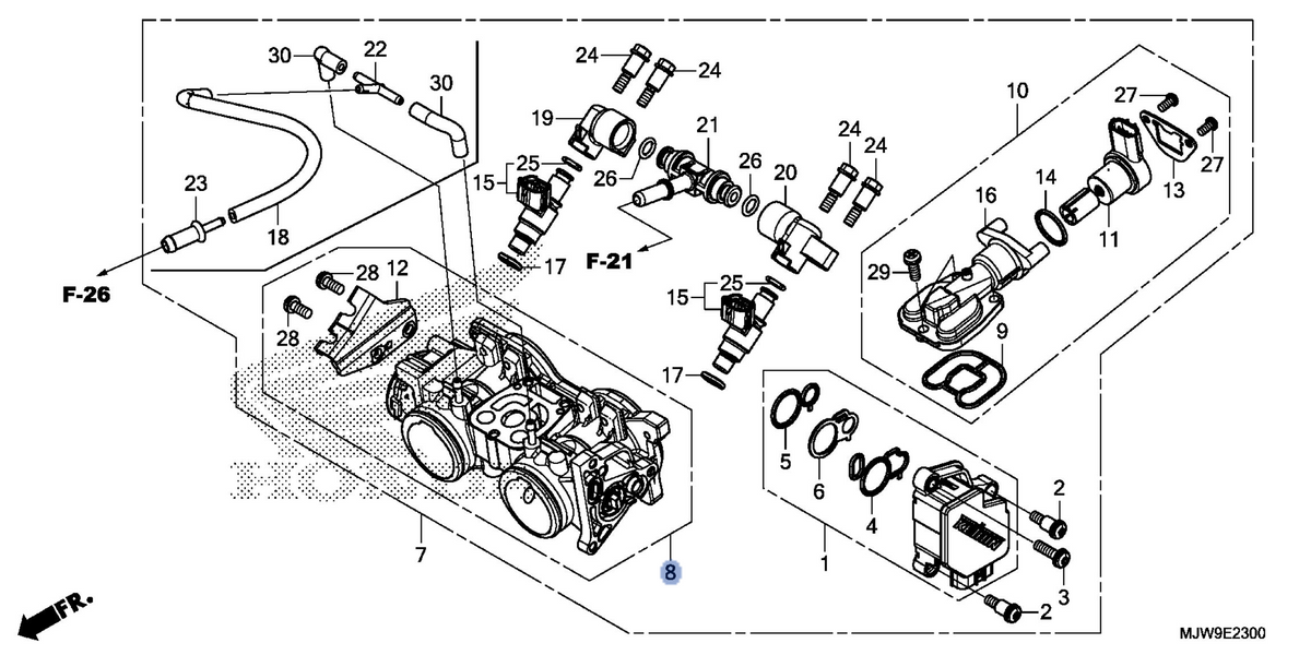 Honda OEM part 16410-MJW-J01